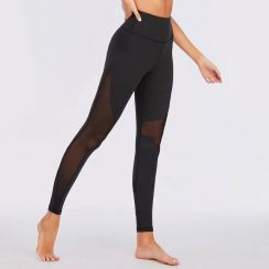 Womens Mesh Panel High Waist Legging