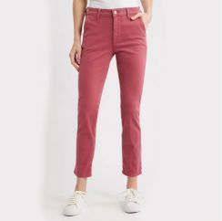 Womens High Waist Stretchy Cotton Cropped Pants